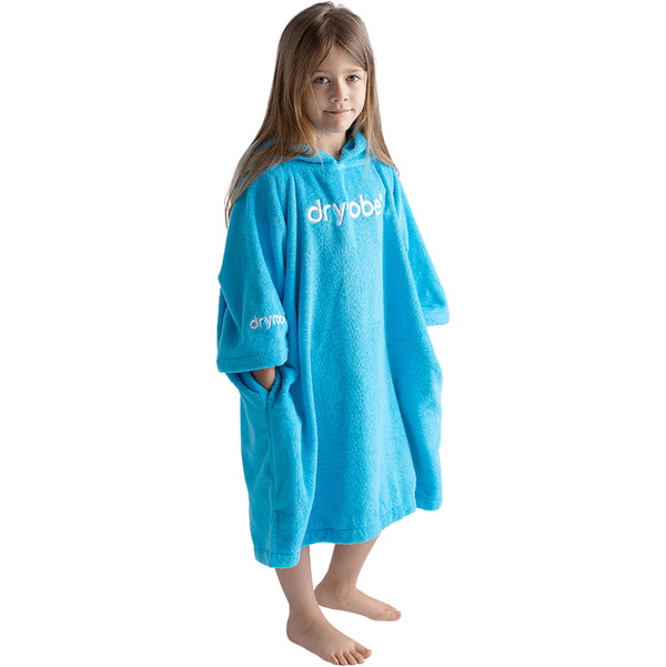 2026 Dryrobe Junior Organic Towel Robe ORGANICJTCRBL - Blue